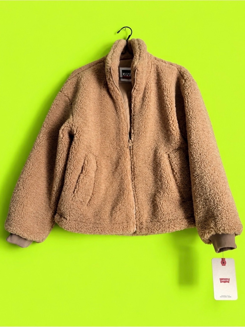 *NWT* XS Levi's Sherpa Teddy Jacket | Chestnut Brown